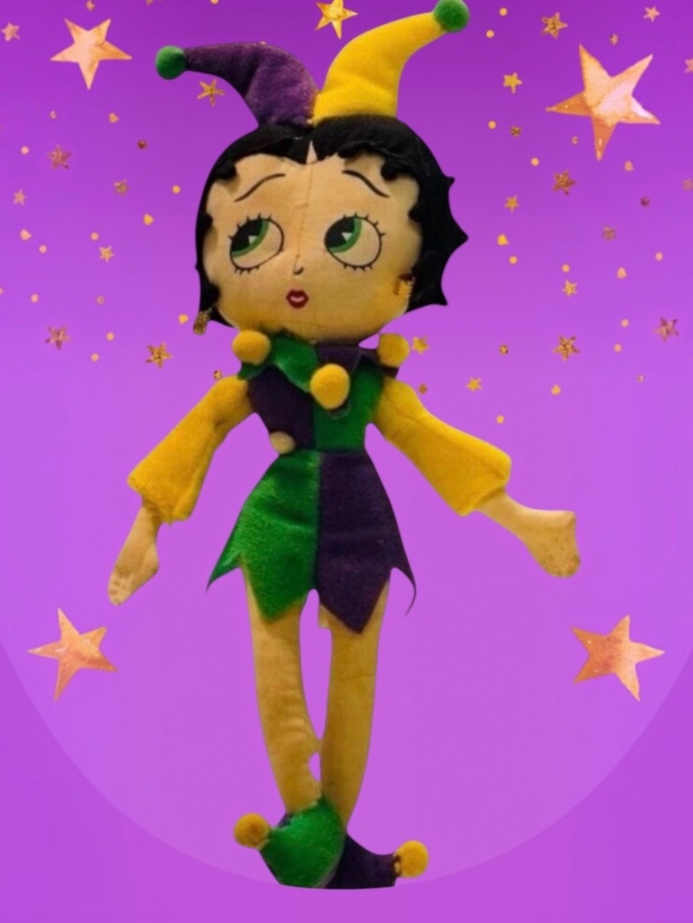 Betty Boop Jester Rag Doll 2004 Mardi Gras